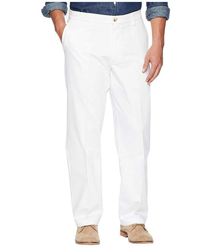 CBA  WHITE  FLAT FRONT TWILL PANT (WORN APRIL-JUNE ONLY) ORDERS PLACED AFTER 3/10 CANNOT GUARANTEE INSEAM - UNHEMMED PANT WILL BE SUBBED