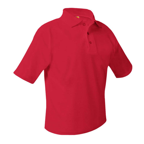 CMCCS SHORT SLEEVE RED POLO WITH LOGO