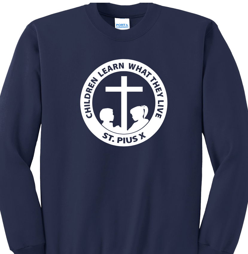 ST. PIUS X PE TSHIRTS w/ imprinted logo Student Styles
