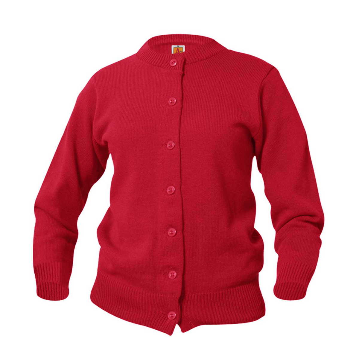 Ladies red outlet cardigan sweater