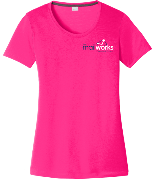 The Mailworks Ladies Scoop Neck Cotton Touch Tee