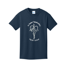 Load image into Gallery viewer, ST. KATERI PE T-SHIRT NAVY with logo