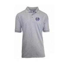 Load image into Gallery viewer, AHN GREY POLO SHIRT W/ LOGO - MIDDLE SCHOOL ONLY