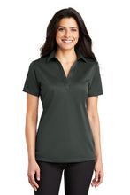 Load image into Gallery viewer, SQUARE HIGH SCHOOL LADIES FIT S/S DRI-FIT POLO STEEL GREY OR GREEN (L540)