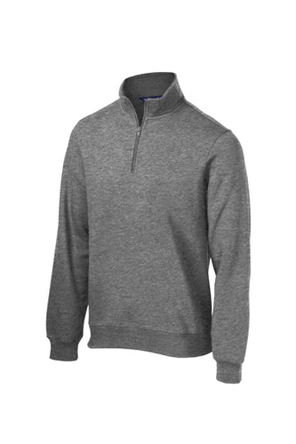 AHN GREY 1/4 ZIP SWEATSHIRT - MIDDLE SCHOOL ONLY