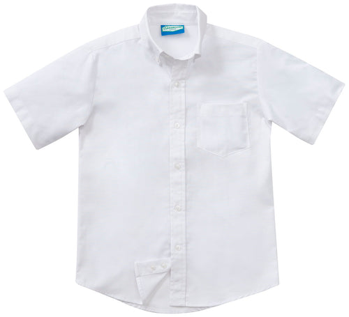 WHIN S/S WHITE OXFORD- 6-8 ONLY w/ logo