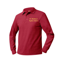 Load image into Gallery viewer, ST. MADELEINE LONG SLEEVE POLO WITH LOGO