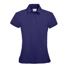 Load image into Gallery viewer, AHN JUNIOR-FIT SHORT SLEEVE WHITE AND NAVY POLO SHIRTS (HIGH SCHOOL ONLY)