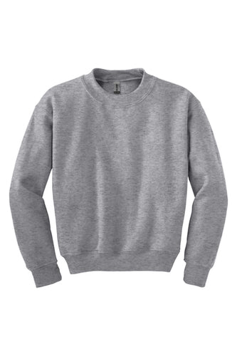 BROOKLYN RISE GREY CREWNECK SWEATSHIRT w/ logo