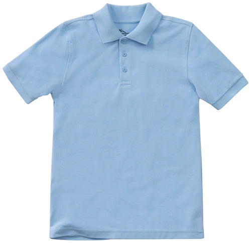 WHIN S/S LIGHT BLUE POLO- 3-5 ONLY w/ logo