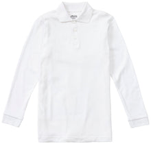 Load image into Gallery viewer, WHIN L/S WHITE POLO- 6-8 ONLY w/ logo