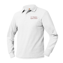 Load image into Gallery viewer, ST. MADELEINE LONG SLEEVE POLO WITH LOGO