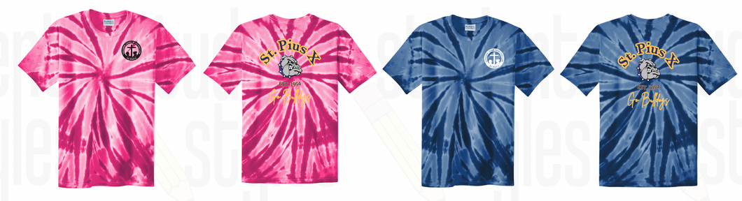 St.Pius Tie dye S/S Cotton T-Shirt