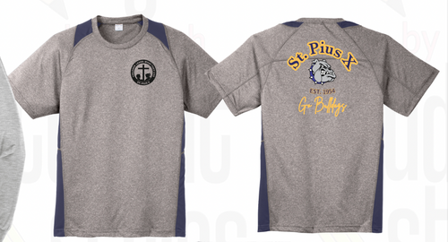 St.Pius S/S Dri Fit Colorblock T-Shirt