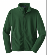 Load image into Gallery viewer, SCHOOL IN THE SQUARE HS FULL ZIP POLAR FLEECE JACKET, GREEN WITH LOGO