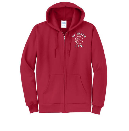 St.Mary's CYO Full Zip Cotton Hoodie