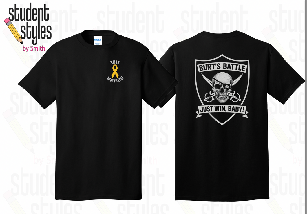 BURTS BATTLE S/S TRI BLEND TSHIRT