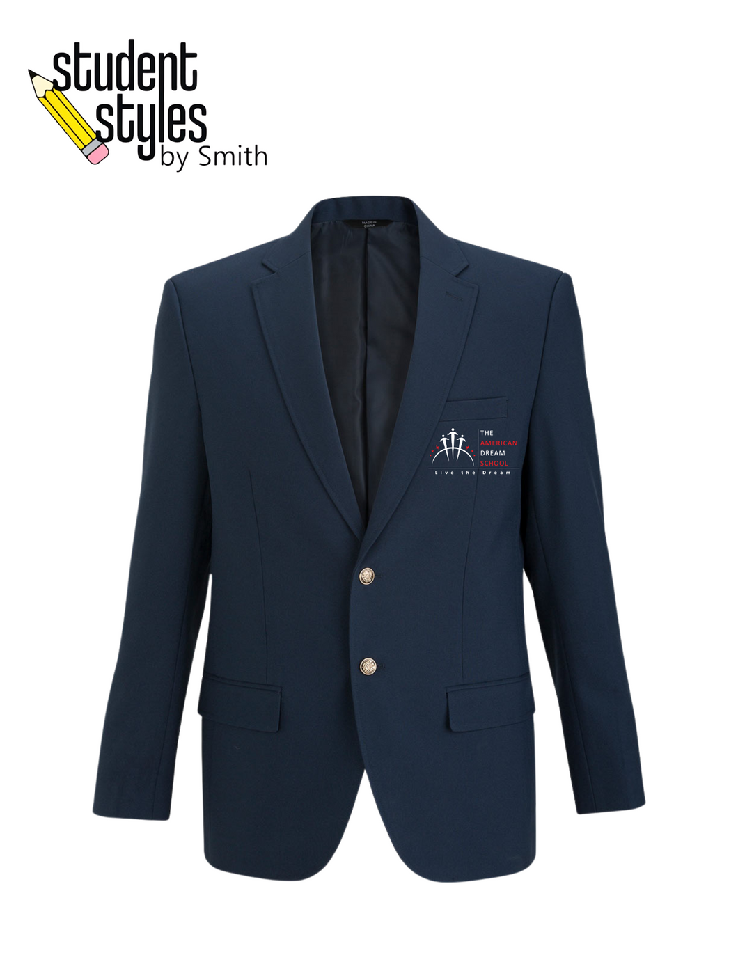 ADS Women's Navy Blazer with Embroidered Logo