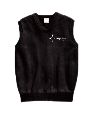 Orange Prep Black Vest