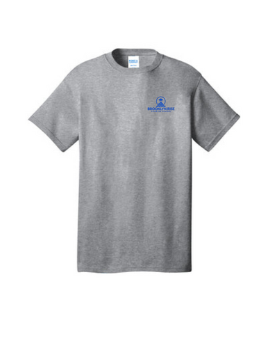BROOKLY RISE GRAY S/S T-SHIRTS w/logo