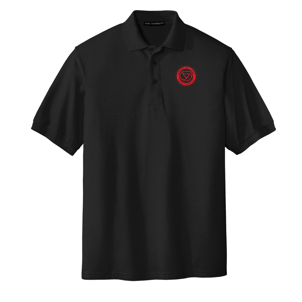 CMCCS Black Short Sleeve Polo Shirt with Logo- GRADES 3-5 ONLY