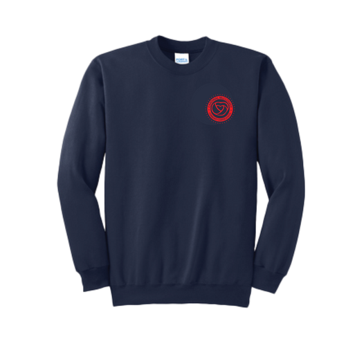 CMCCS Navy PE Crewneck Sweatshirt with Logo