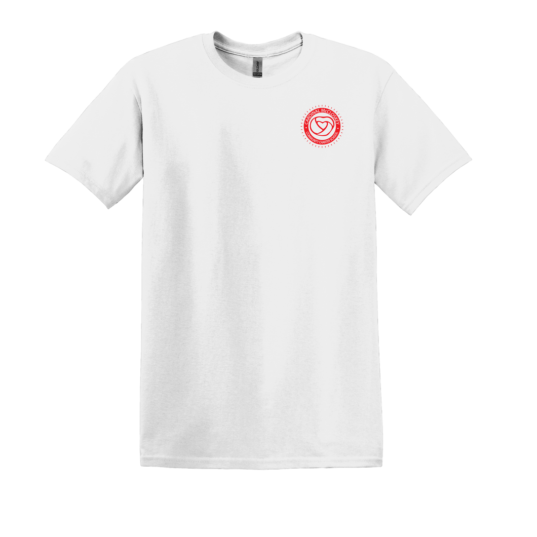 CMCCS Short Sleeve White PE T-Shirt with Logo