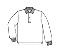 SPA LONG SLEEVE WHITE JUNIOR POLO SHIRT-FINAL SALE NO RETURNS OR EXCHANGES