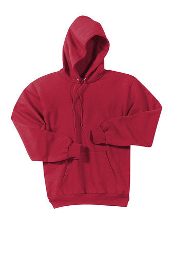 CMCCS PULLOVER HOODED SWEATSHIRT-RED WITH LOGO