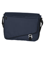 Load image into Gallery viewer, GILROY DARK STEEL BLUE MESSENGER BAG WITH LOGO BG302