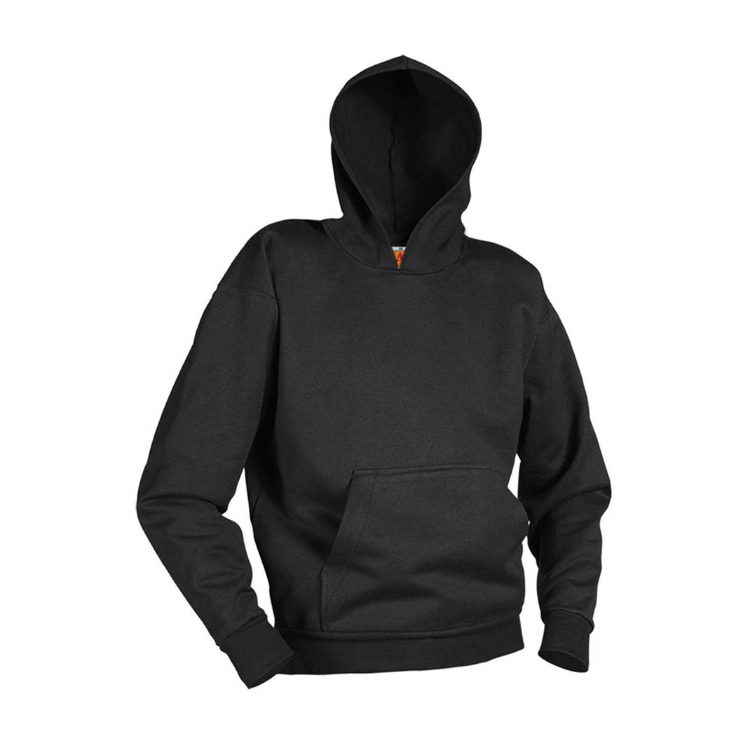 GILROY MIDDLE SCHOOL PULLOVER HOODED SWEATSHIRT-BLACK WITH LOGO (PC90H)