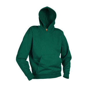 FPA MIDDLE SCHOOL PULLOVER HOODED SWEATSHIRT-DARK GREEN WITH LOGO