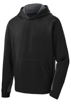 Load image into Gallery viewer, GILROY MIDDLE SCHOOL COLOR BLOCK BLACK&amp;GREY PERFORMANCE HOODIE (YST235) w/logo