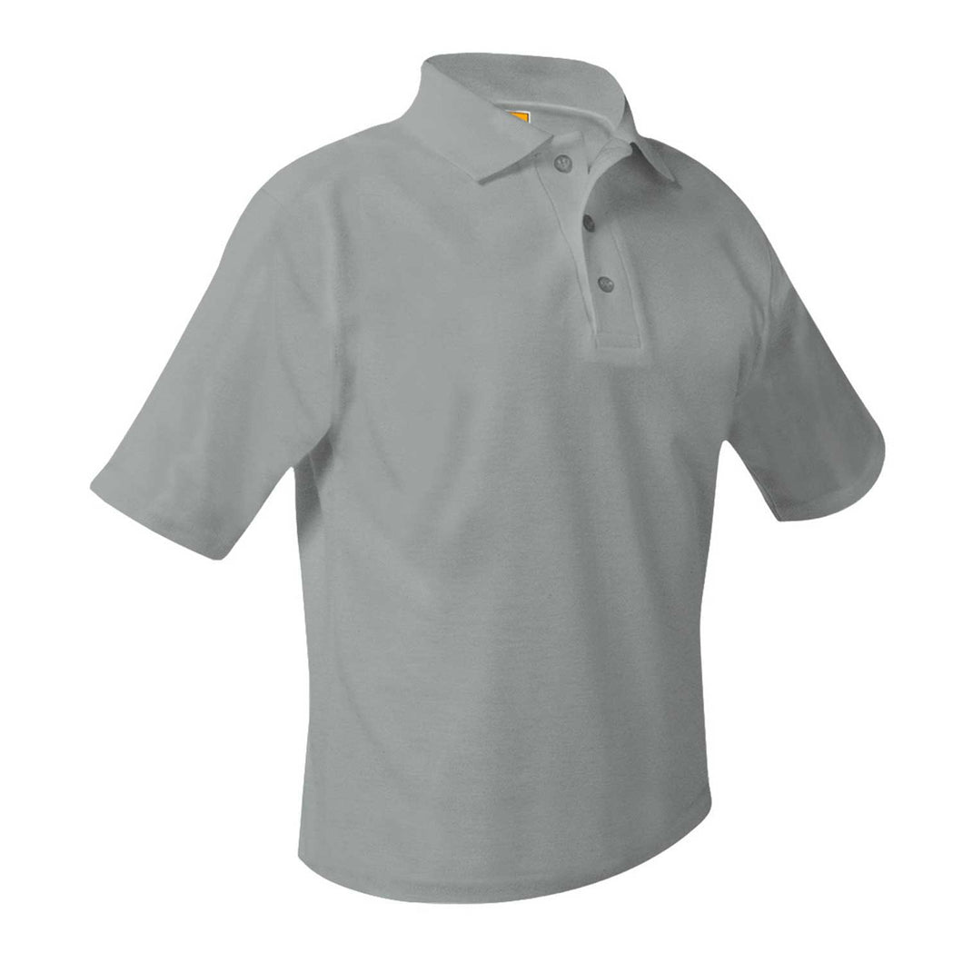 WHIN SHORT SLEEVE GREY POLO WITH LOGO