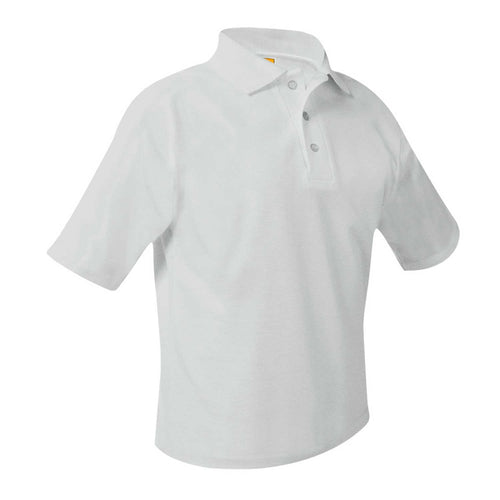 CMCCS SHORT SLEEVE WHITE POLO WITH LOGO