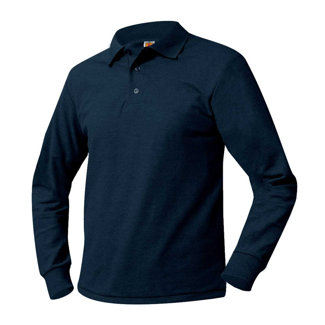 ST. MARYS WATERFORD LONG SLEEVE NAVY POLO