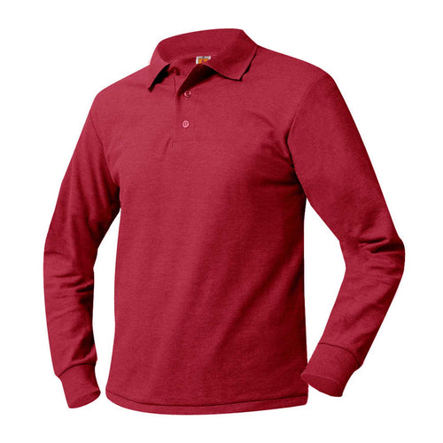 ST. MADELEINE LONG SLEEVE POLO WITH LOGO