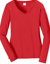 Load image into Gallery viewer, Ladies Long Sleeve V-Neck Tee