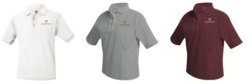 LCS (LOWER SCHOOL GRADE  POLO SHIRTS-LOWER SCHOOL, SHORT AND LONG SLEEVES with logo