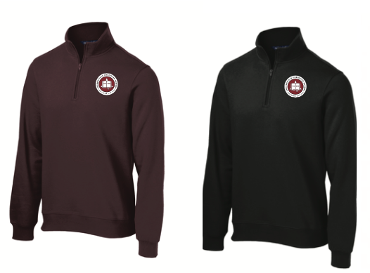 LCS (UPPER SCHOOL) 1/4 ZIP PULLOVER with embroidered LCS SEAL logo  ST253
