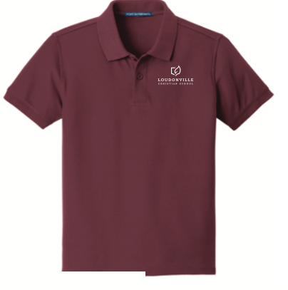 LCS (UPPER SCHOOL GRADES 6-12) POLO SHIRTS- SHORT AND LONG SLEEVES with logo