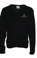 Load image into Gallery viewer, LCS (UPPER SCHOOL) V NECK SWEATER with embroidered LCS LOGO