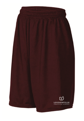 LCS (LOWER SCHOOL grades 4-5)) WINE PE MESH SHORTS