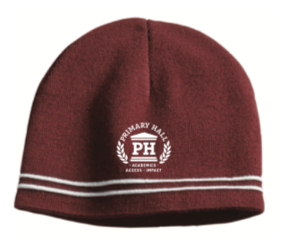 Primary Hall Maroon Knit Hat