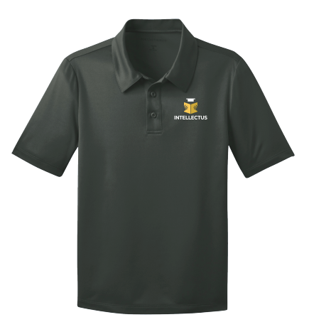 Intellectus Prep Grey Moisture Wicking Polo (YOUTH AND ADULT)