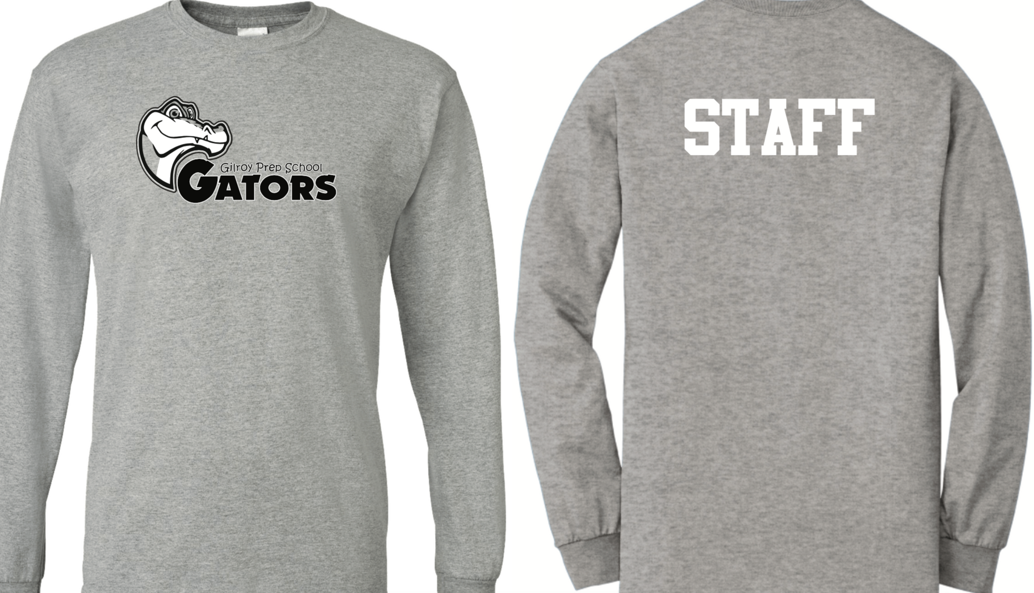 GILROY STAFF T SHIRTS w front logo and back STAFF short and long