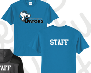 GILROY STAFF T-SHIRTS w/front logo and back STAFF/short and long sleeves (PC55)