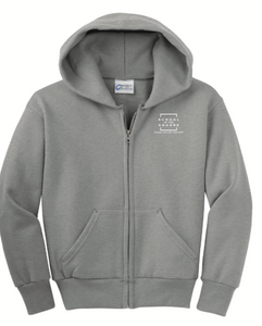 SCHOOL IN THE SQUARE  FULL ZIP HOODED SWEATSHIRT WITH LOGO