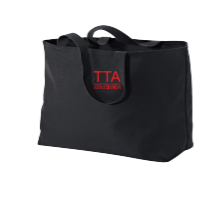 Troy Teachers Association Tote Bag BLACK with logo (B300)