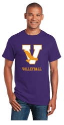 VHS Volleyball Purple Tee with Name/Number (2000)